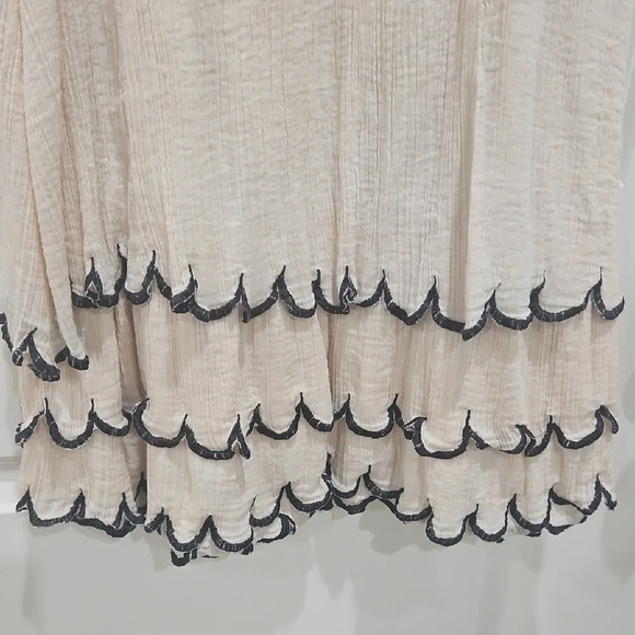 Ryu Cream Tiered Ruffled Sundress - Picture 4 of 6